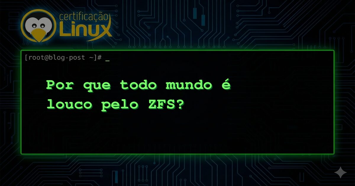 Por que todo mundo é louco pelo ZFS?